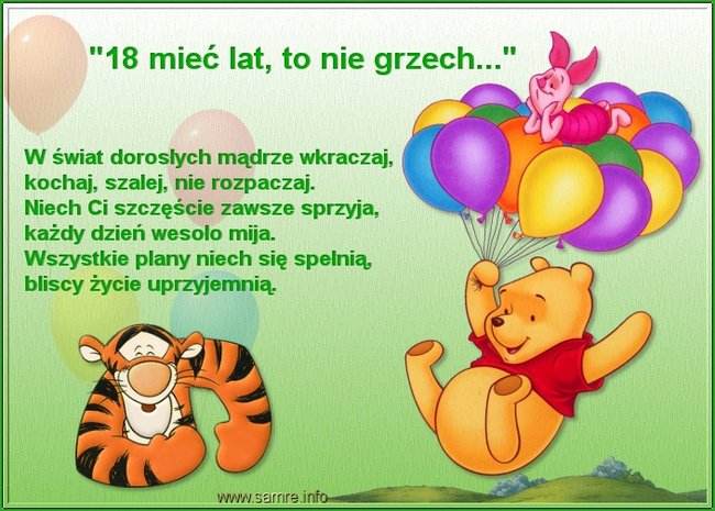 Dla Agnieszki w Dniu 18 Urodzin...