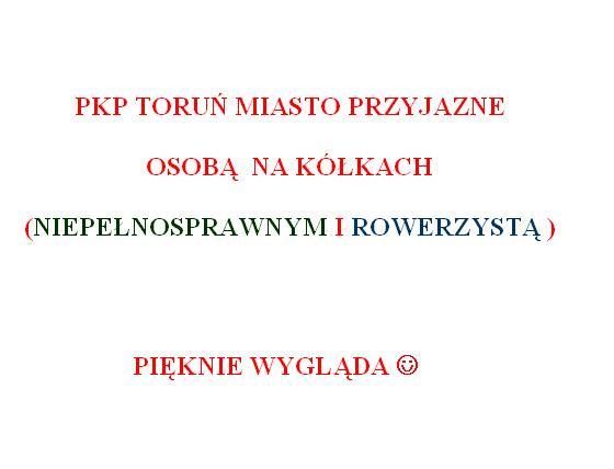 PKP TORUN MIASTO PRZYJAZNY DLA NIEPELNOSPRAWNYCH 2011