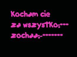 kocham was za wszystko;**