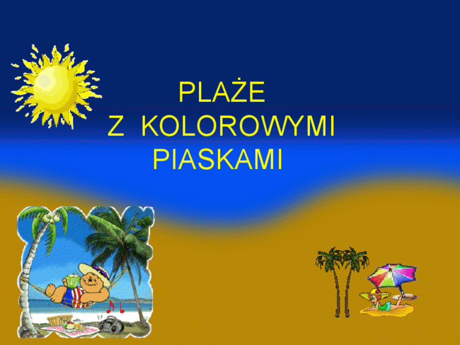 kolorowe plaże