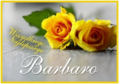 Basieńko na imieniny od Basi