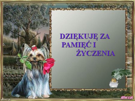 DZIĘKUJĘ ZA ŻYCZENIA