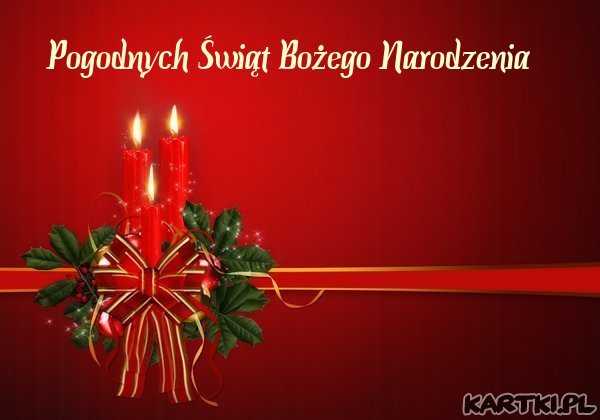 Radosnych świąt Bożego Narodzenia