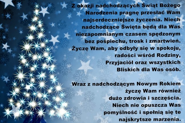 WESOŁYCH ŚWIĄT
