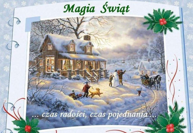 WESOŁYCH ŚWIĄT ŻYCZY SYLWIA...