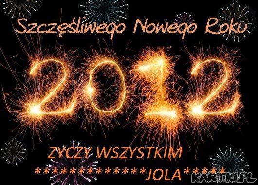 SZCZĘŚLIWEGO NOWEGO ROKU