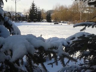 oaza ciszy i spokoju  - nasz ogród zimą......