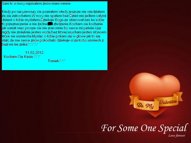Kocham Cie Kasiu (walentynki):*:*