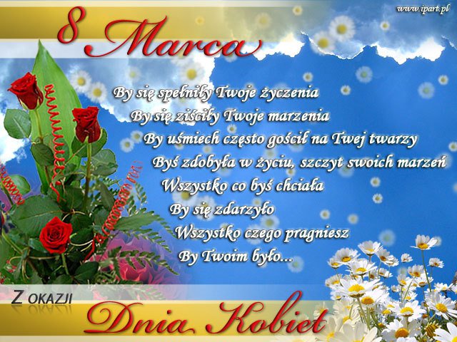 8 MARCA - DZIEN KOBIET