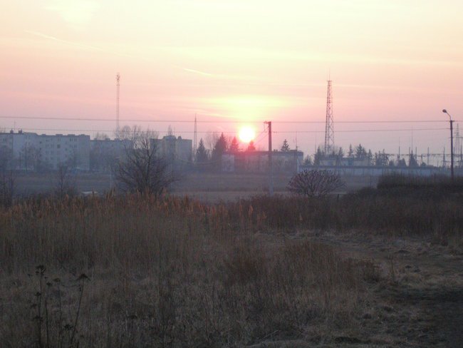 Zachód Słonca w Garwolinie