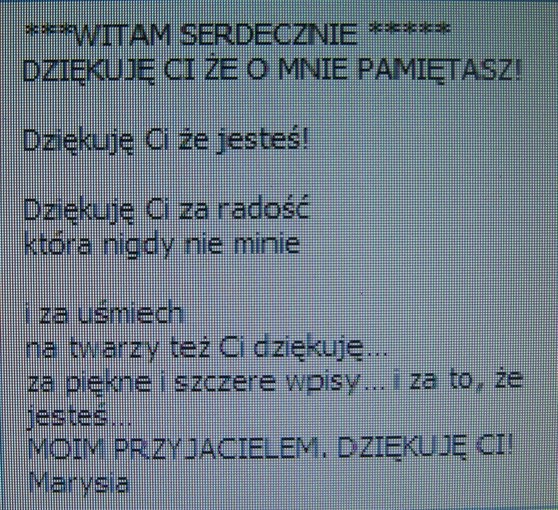 Dla moich Przyjaciół z NK.