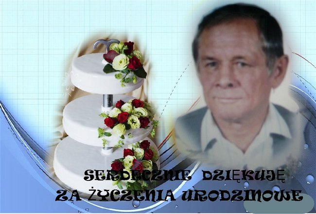 PODZIĘKOWANIE ZA ŻYCZENIA URODZINOWE