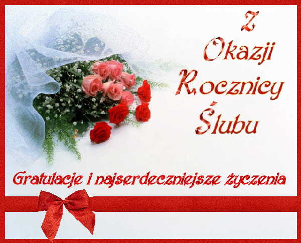 Bożenko dla was w dniu waszej Rocznicy ślubu