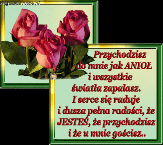 DZIEKUJE PRZYJACIELE MOI ZA PRZYJAZN WASZA