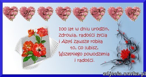 NA PAMIĄTKĘ HENIULKO...URODZINY 23.07..2012r.. STO LAT....
