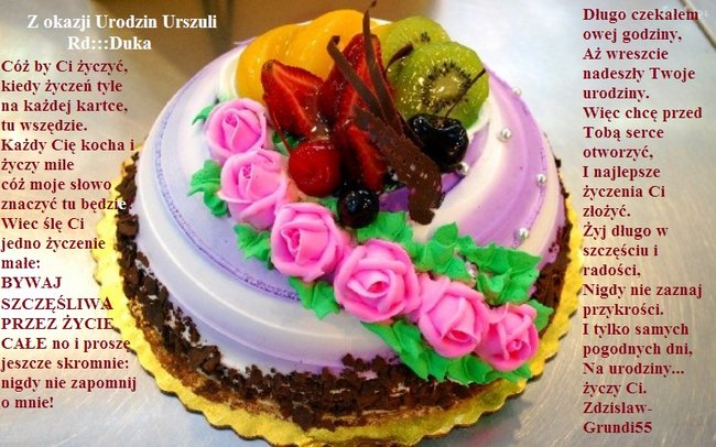 Z okazji Urodzin Urszuli