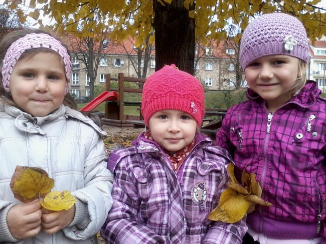 Zabawy jesienne w naszym ogrodzie