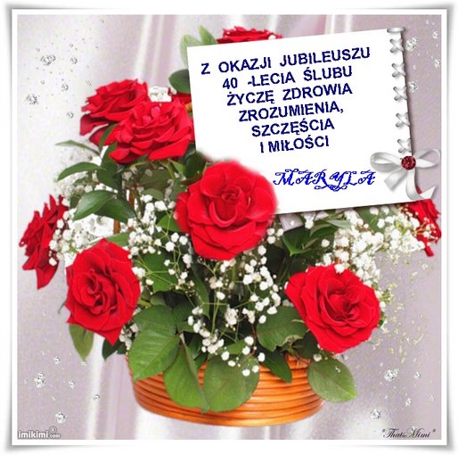 40 rocznica ślubu