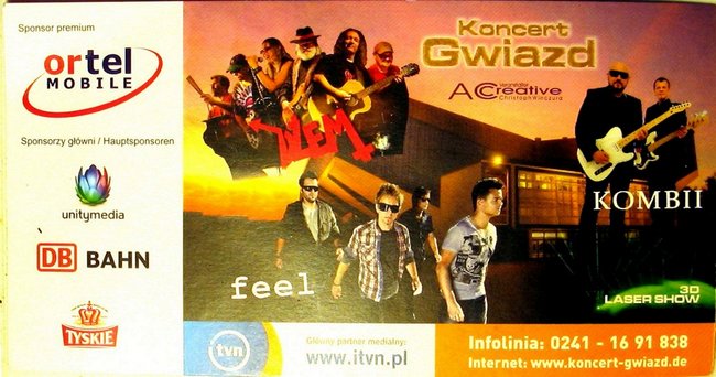 Koncert Gwiazd- Essen, Grugahalle, 2012 ->  Dzem, KOMBII, Feel