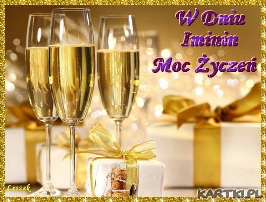 Z okazji imienin od Damiana, Ani, Andrzeja