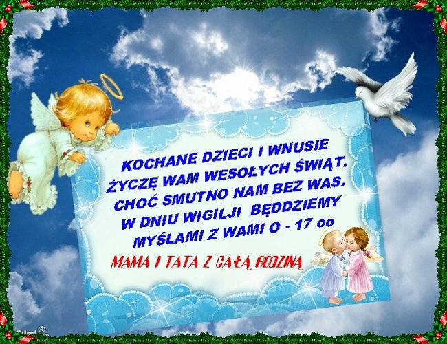 DLA MOICH DZIECI WESOŁYCH ŚWIĄT