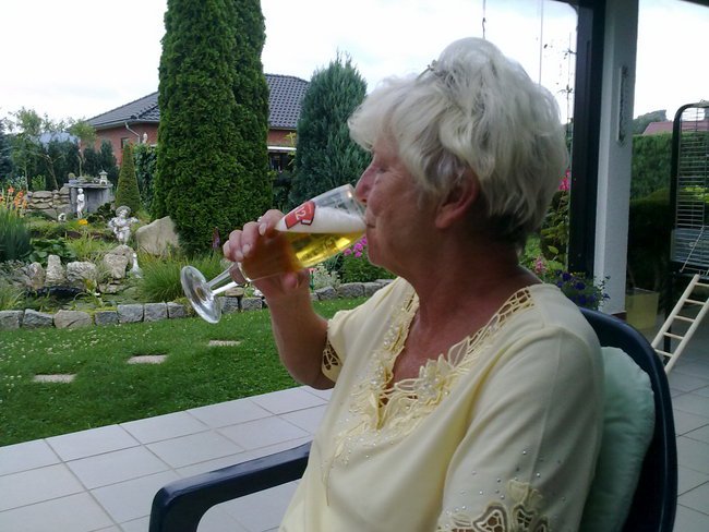 Besuch bei tante Bine