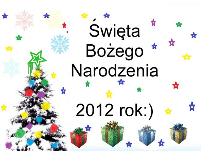 Wesołych Świąt Bożego Narodzenia 2012 życzy Basia:)