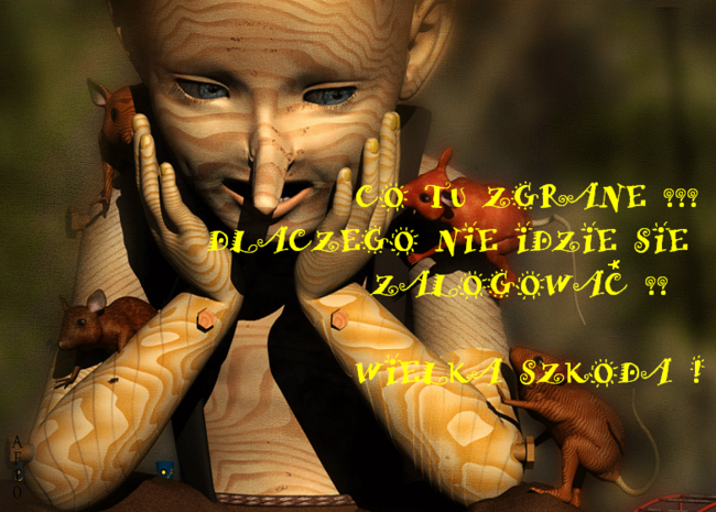 Co tu zgrane ,dlaczego nie idzie sie zalogowac?