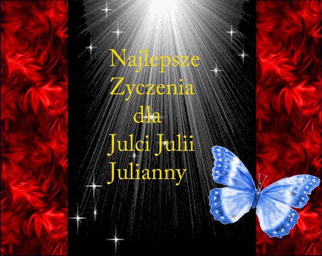 Amarylis---Życzenia dla Julii