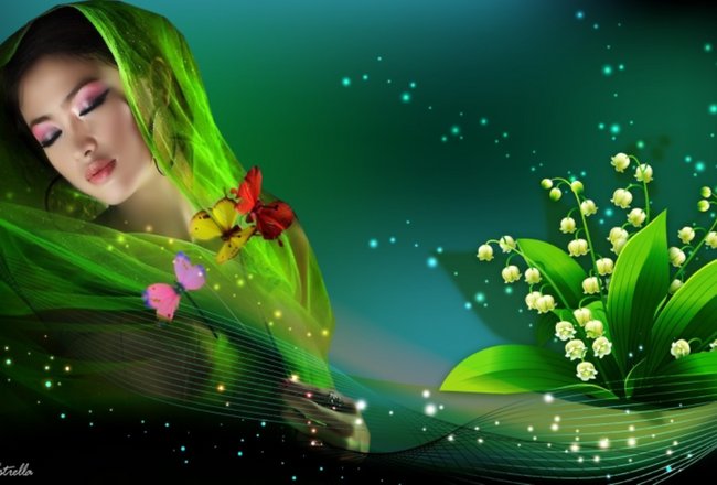 BIAŁE KONWALIE NA POWITANIE....