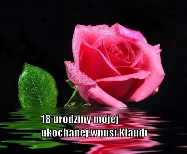 18 letnie urodziny  Klaudi
