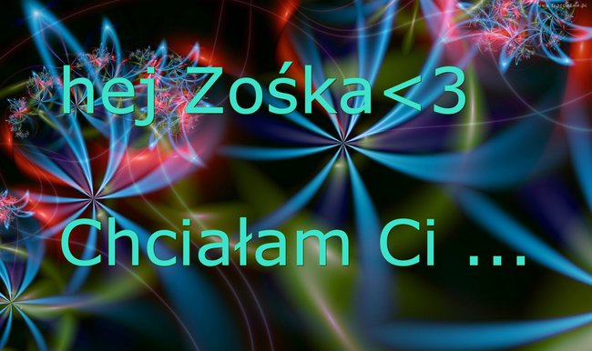 dla ciebie siostro;**