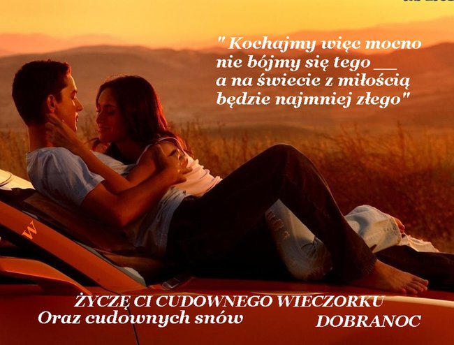 Wspanialego wieczoru,przyjaciele, zyczy...Eryka...