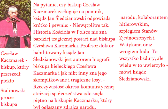 STALINOWSKI PROCES BISKUPA KACZMARKA