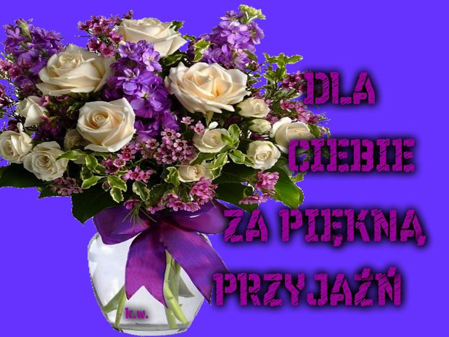 DZIĘKUJĘ ZA PRZYJAZN