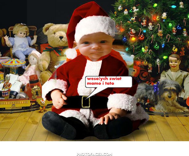 Pierwsze święta Bożego Narodzenia wnusi Wiktorii 24.12..2013