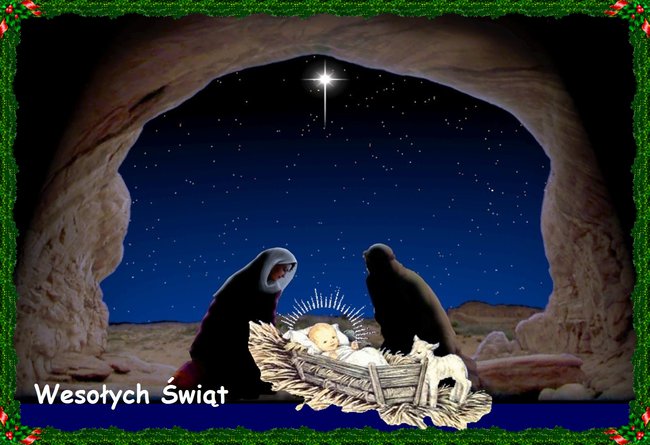Wesołych Świąt Bożego Narodzenia oraz  Szczęśliwego Nowego Roku składa Wam  Bożena