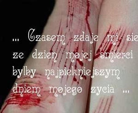 Ja i moja przyjaciółka - żyletka :((