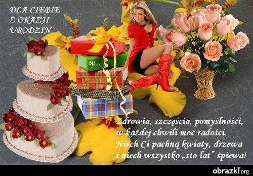 DLA PRZYJACIÓŁKI BOŻENKI NA URODZINY
