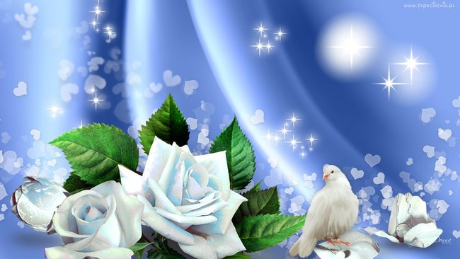 DLA WAS KOCHANI -PRZYJAŻŃ JEST KWIATEM CHWILI I CZASU-W PODZIĘCE RÓŻE WAM OFIARUJE