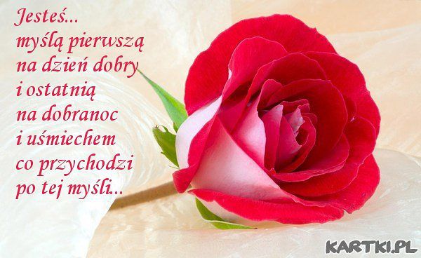 dla Ciebie JA - a dla mnie TY ...