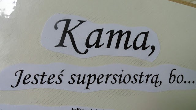 Życzenia urodzinowe dla mojej siostrzyczki Kamilki!!! Kocham Cie!!!