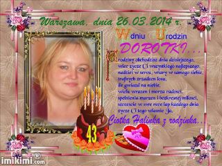 URODZINY  DOROTKI KP Z WARSZAWY...