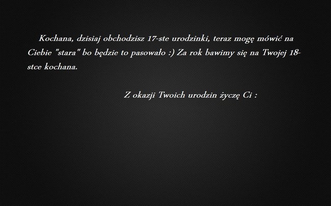 Wszystkiego Najlepszego!:-*