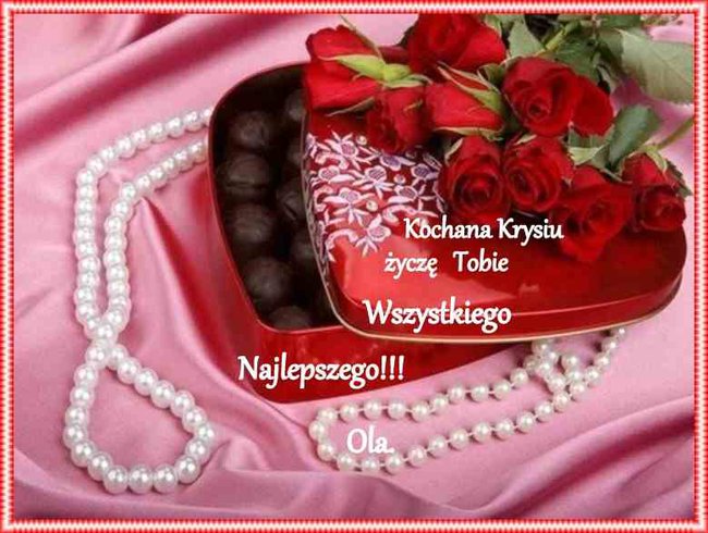 Kochanej Krysi w Dniu Imienin