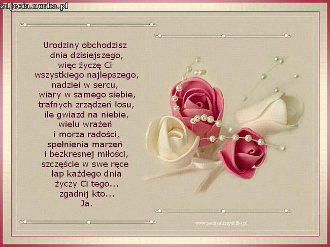 ZOKAZJIURODZIN DUZO ZDROWIA I SŁODYCZY TEGO TOBIE MAMA ZYCZY