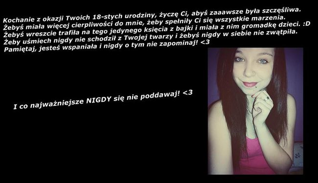 Spełnienia marzeń Kochanie!