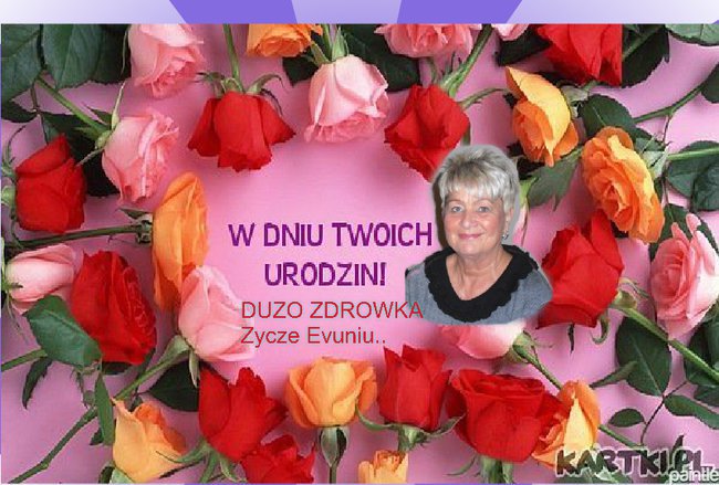 Wszystkiego Najlepszego WDniu Urodzin Eva