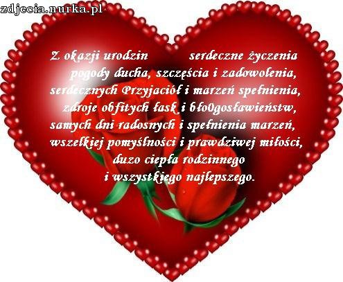 Życzenia Urodzinowe dla Janinki od danuli