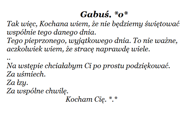 Kocham Cię.
